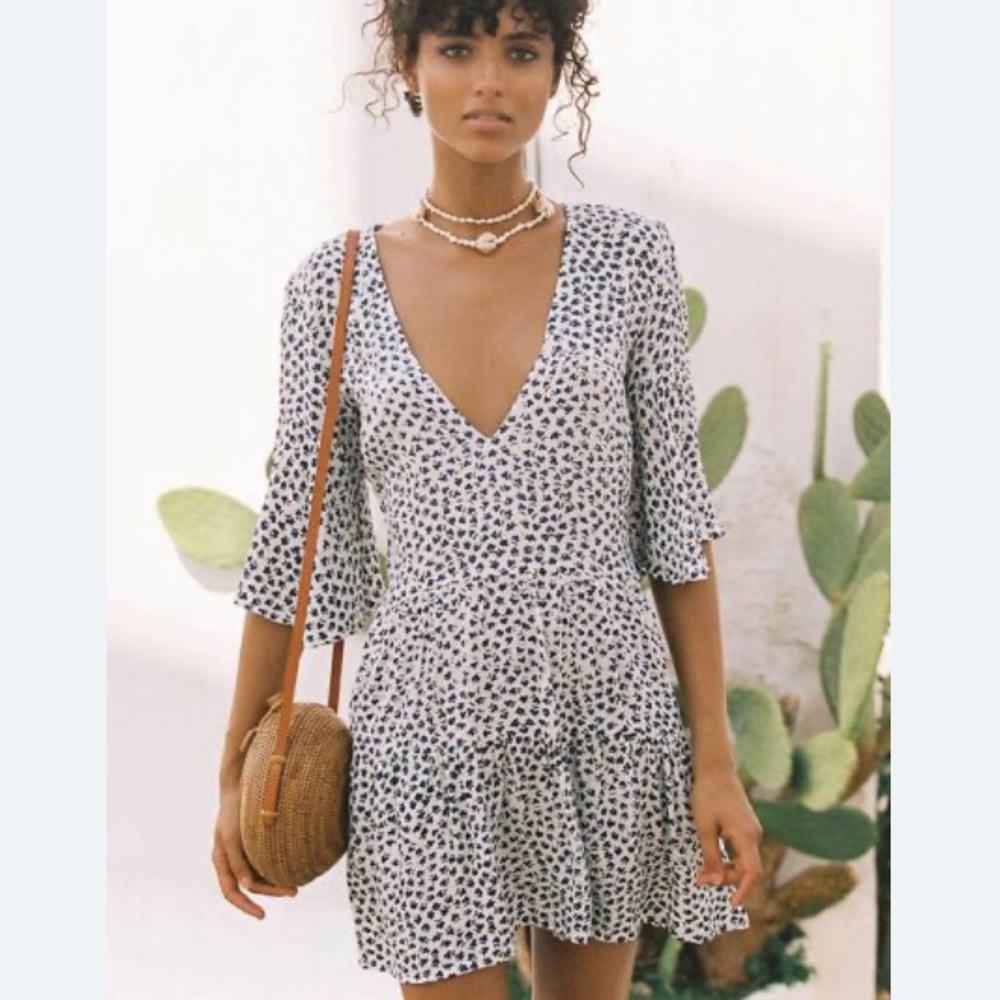 Faithfull The Brand Fresa Rae Floral Mini Dress - Picture 3 of 8